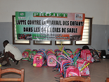 Cérémonie de remise de kits scolaires